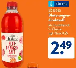Aldi Süd RIO D'ORO Blutorangendirektsaft Angebot