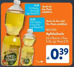 Aldi Süd RIO D'ORO Apfelschorle Angebot