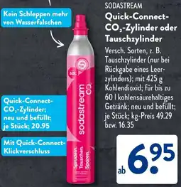 Aldi Süd SODASTREAM Quick-Connect CO₂-Zylinder oder Tauschzylinder Angebot