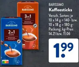 Aldi Süd BARISSIMO Kaffeesticks Angebot