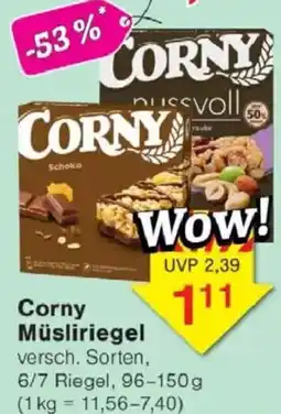 Jawoll Corny Müsliriegel Angebot
