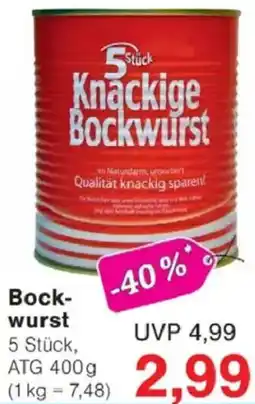 Jawoll Bockwurst Angebot