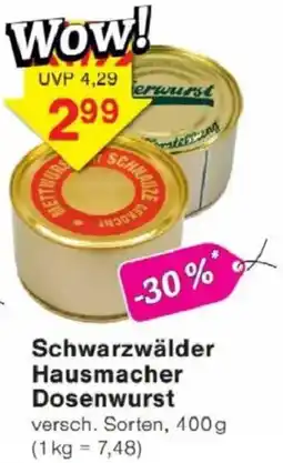 Jawoll Schwarzwälder Hausmacher Dosenwurst Angebot