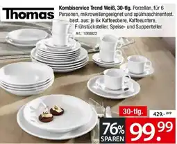 Zurbrüggen Thomas Kombiservice Trend Weiß, 30-tlg. Angebot