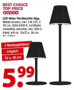 Zurbrüggen LED-Akku-Tischleuchte Giga Angebot