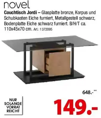 Zurbrüggen Novel Couchtisch Jordi Angebot