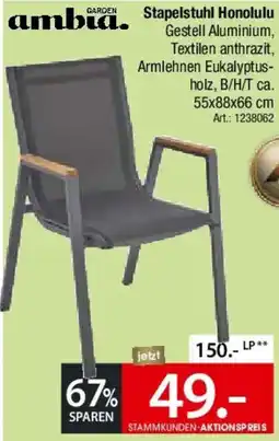 Zurbrüggen Garden ambia Stapelstuhl Honolulu Angebot