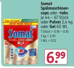 Rossmann Somat Spülmaschinen-caps oder -tabs Angebot
