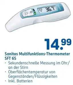 Rossmann Sanitas Multifunktions-Thermometer SFT 65 Angebot
