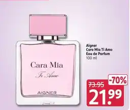 Rossmann Aigner Cara Mia Ti Amo Eau de Parfum 100 ml Angebot