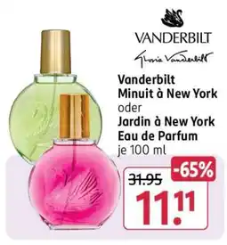 Rossmann Vanderbilt Minuit à New York oder Jardin à New York Eau de Parfum Angebot
