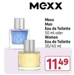 Rossmann Mexx Man Eau de Toilette 50 ml oder Woman Eau de Toilette 30/40 ml Angebot