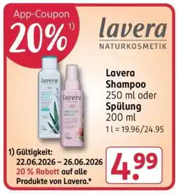 Rossmann Lavera Shampoo Angebot
