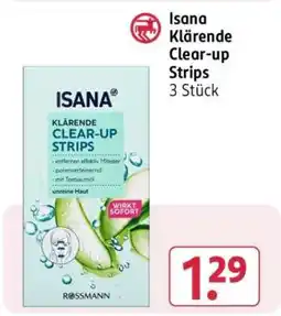 Rossmann Isana Klärende Clear-up Strips Angebot