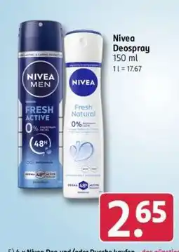 Rossmann Nivea Deospray Angebot
