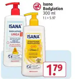 Rossmann Isana Bodylotion Angebot
