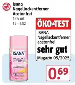Rossmann ISANA Nagellackentferner acetonfrei Angebot