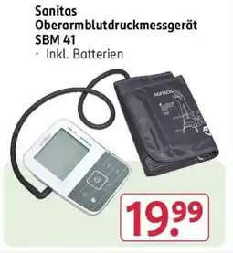 Rossmann Sanitas Oberarmblutdruckmessgerät SBM 41 Angebot