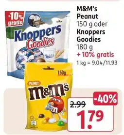 Rossmann m&m's Peanut Angebot