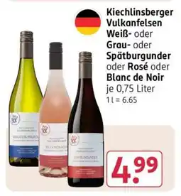 Rossmann Kiechlinsberger Vulkanfelsen Weiß- oder Grau- oder Spätburgunder oder Rosé oder Blanc de Noir Angebot