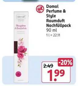 Rossmann Domol Perfume & Style Raumduft Nachfüllpack Angebot