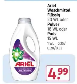 Rossmann Ariel Waschmittel Flüssig Angebot