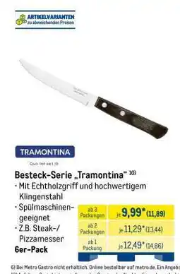 METRO Besteck-Serie „Tramontina“ Angebot