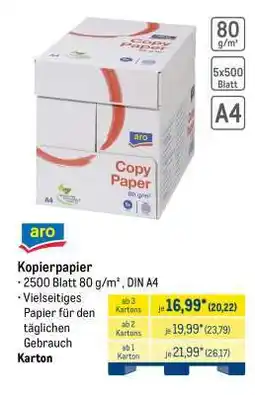 METRO aro Kopierpapier Angebot