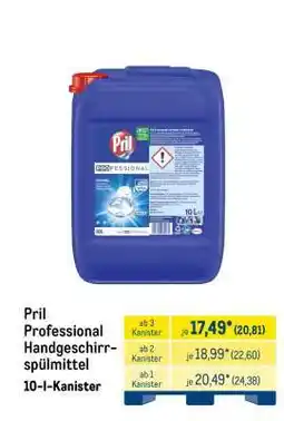 METRO Pril Professional Handgeschirrspülmittel Angebot