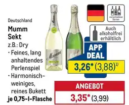 METRO Mumm Sekt Angebot