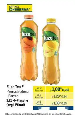 METRO Fuze Tea Angebot