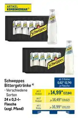 METRO Schweppes Bittergetränke Angebot
