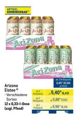 METRO ARIZONA Eistee Angebot