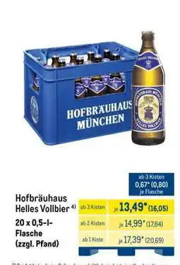 METRO Hofbräuhaus Helles Vollbier Angebot