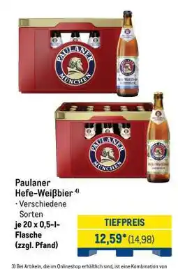 METRO PAULANER Hefe-Weißbier Angebot