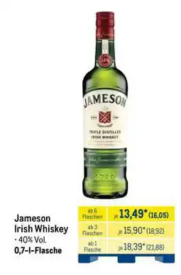 METRO Jameson Irish Whiskey Angebot