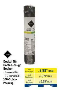 METRO Deckel für Coffee-to-go Becher Angebot
