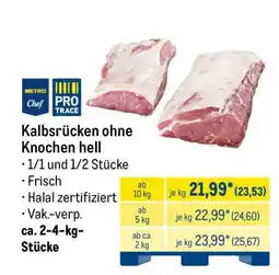 METRO Kalbsrücken ohne Knochen hell Angebot