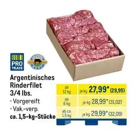 METRO Argentinisches Rinderfilet Angebot
