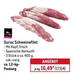 METRO Duroc Schweinefilet Angebot