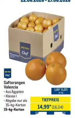 METRO Saftorangen 'Valencia' Angebot