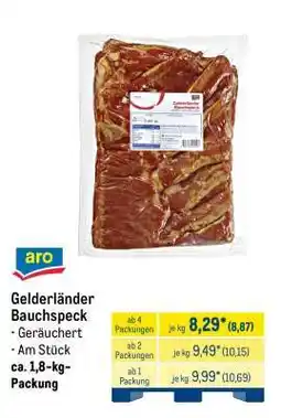 METRO Gelderländer Bauchspeck Angebot