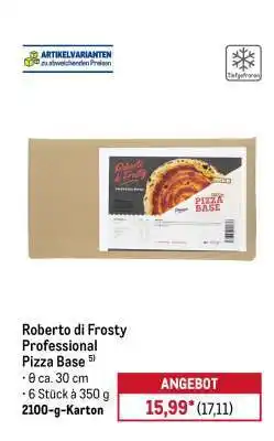 METRO Roberto di Frosty Professional Pizza Base Angebot