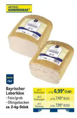 METRO Bayrischer Leberkäse Angebot