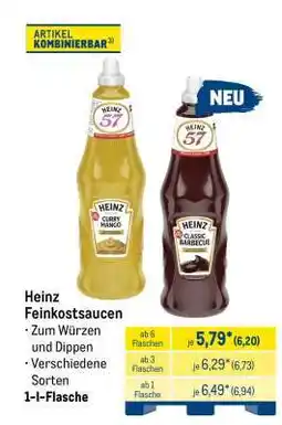 METRO HEINZ Feinkostsaucen Angebot