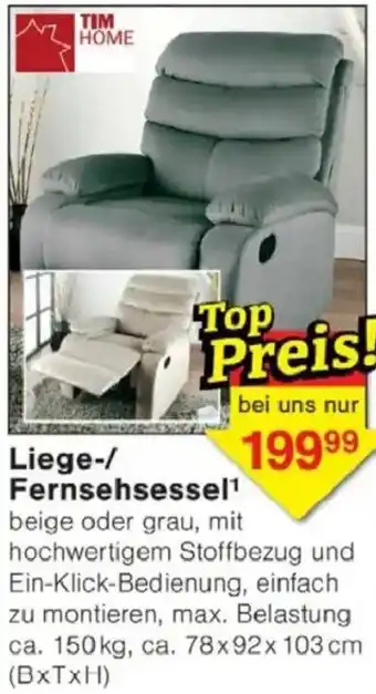 Jawoll Liege/ Fernsehsessel Angebot