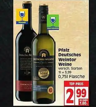 Elli Markt Pfalz Deutsches Weintor Weine Angebot