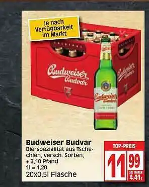 Elli Markt Budweiser Budvar Angebot