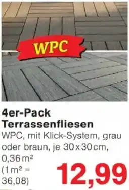 Jawoll 4er-Pack Terrassenfliesen Angebot
