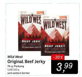 KONSUM Wild West Original Beef Jerky Angebot